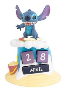 Статуэтка Вечный календарь 3D Stitch Surfer Disney