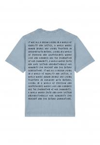 Футболка с принтом IT WAS ALL A DREAM BACK HEAVYWEIGHT Mira Paris, светло-голубой