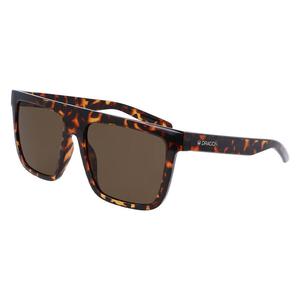 DRAGON Женские солнцезащитные очки TEMPEST — блестящие черепаховые/коричневые линзы Lumalens