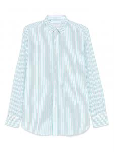 Полосатая рубашка Brioni, белый