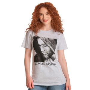Звездные войны - Футболка с персонажем Оби-Вана Кеноби серая