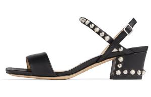 Jimmy Choo Сандалии женские Aadra 45 с одним ремешком, черные