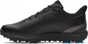 Кроссовки для гольфа Under Armour Drive Fade мужские, (002) Black/Metallic Silver