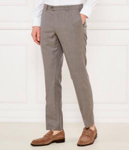 Шерстяные брюки-чинос денди Slim fit Oscar Jacobson, серый