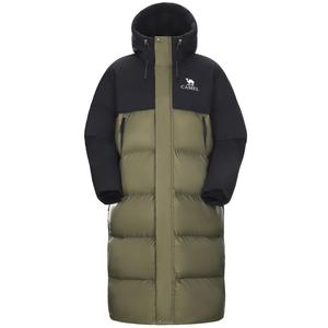 Утеплённая пуховая куртка для экстремальных холодов Unisex CAMEL, черный/темно-оливковый