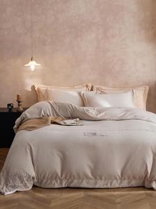 FUANNA Комплект постельного белья, 200 см, 4 предмета, мягкий, комфортный, дышащий, бежевый