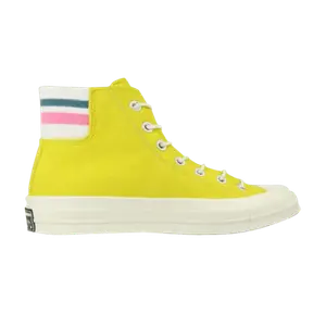 Кроссовки Converse Chuck 70 Retro Stripe High 'Bold Citron', желтый