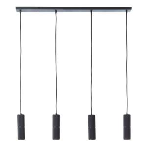 Светодиодный подвесной светильник Brilliant Marty 4-flammig, алюминий - черный