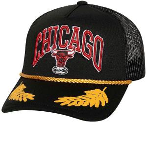 Кепка NBA CHICAGO BULLS GOLD LEAF TRUCKER CAP Mitchell And Ness, цвет Schwarz