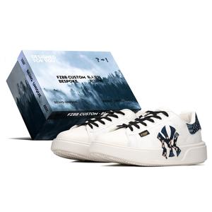 Кроссовки MLB Chunky Classic Skateboarding Shoes Unisex Low-top White/blue, белый/синий