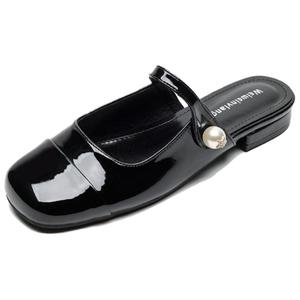 Женские сандалии с закрытым носком и резиновой подошвой, противоскользящие City camel, Black