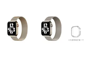 Ремешок Apple совместимый металлический 45 мм IOTS