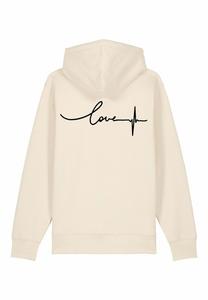 Толстовка на молнии FREQUENCY BACK EMBROIDERY Mira Paris, кремовый