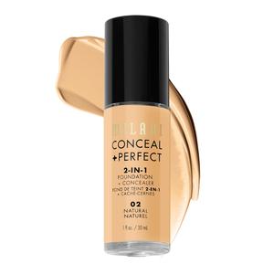 Тональный крем для лица conceal + perfect 2in1 Milani, natural/ 02, объем 30 мл
