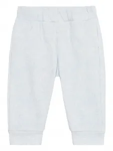 Спортивные брюки с цветочным принтом и логотипом Roberto Cavalli Junior, синий