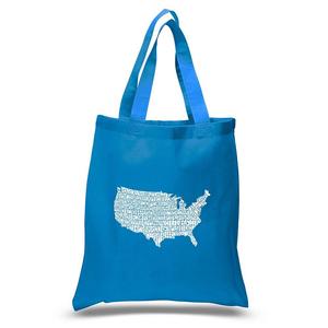 Маленькая большая сумка Word Art - THE STAR SPANGLED BANNER LA Pop Art, цвет Sapphire