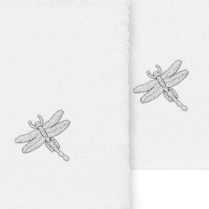 Linum Текстиль для дома Турецкий хлопок Braelyn Набор мочалок с украшением из 2 предметов Linum Home Textiles, темно-синий