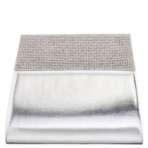 Клатч M-Angela с кристаллами N By Nina, серебряный