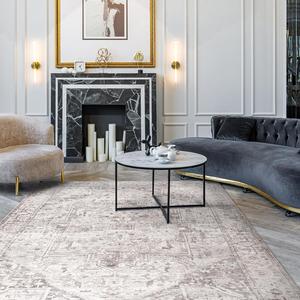 Ковер nuLOOM, 244 x 305 см, с моющейся поверхностью, водонепроницаемый, устойчивый к пятнам, с противоскользящей основой, для гостиной, спальни, кухни, столовой, цвет Vita Grey