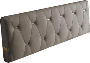 Подушка-подголовник LIANGJUN для кровати без изголовья, поясничная поддержка, подушка для чтения, наполнитель из высокоплотной губки, 5 цветов, индивидуальный размер (Цвет: коричневый, Размер: 200x60x10 см) CHIAPERINI, Brown