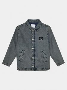 Джинсовая куртка свободного кроя Calvin Klein, синий