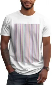 Мужская футболка Cotton Crew Neck, полосатая, мягкая и дышащая ZERAOKE