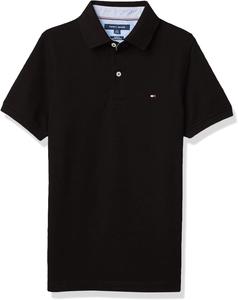 Мужской воротник-поло Tommy Hilfiger S/S, размер M, эластичный, размер Sf, The Deep Black