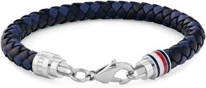 Мужские украшения Tommy Hilfiger - кожаный браслет с застежкой-карабином - элегантный, повседневный стиль - модный аксессуар - подарок для него, Blue