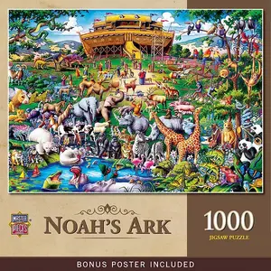 Шедевры Ноева ковчега - пазл из 1000 деталей для взрослых Masterpieces Puzzles, multicolor