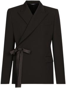 Dolce & Gabbana пиджак с бантом, черный