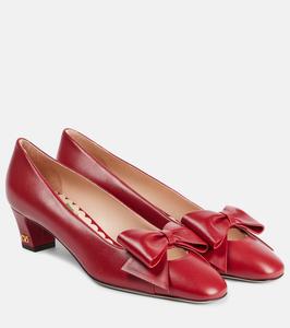 Bowow 45 туфли-лодочки из кожи с бантом Valentino Garavani, Classic Red