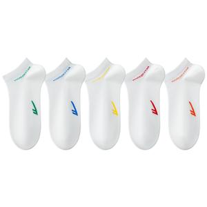 Носки Warrior No Show Мужские 5 пар, [5 пар] Зеленый, Синий, Желтый, Красный, Оранжевый