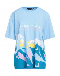 Футболка Moschino, небесно-голубой