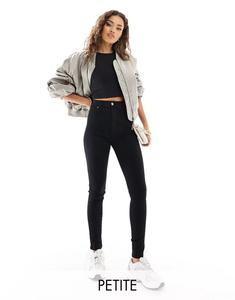 Черные супероблегающие джинсы с высокой посадкой Dr Denim Solitaire