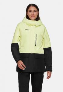 Лыжная куртка Mammut FALL LINE THERMO HOODED JACKET WOMEN, Sulai Black/Yellow