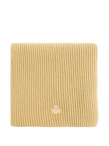 Шарф Marion в рубчик с нашивкой-логотипом Isabel Marant, желтый