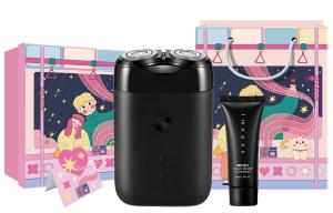 Миниатюрная портативная электробритва mi s100 с роторной системой, полностью водонепроницаемая ipx7, перезаряжаемая, для сухого и влажного бритья, моется под проточной водой Xiaomi