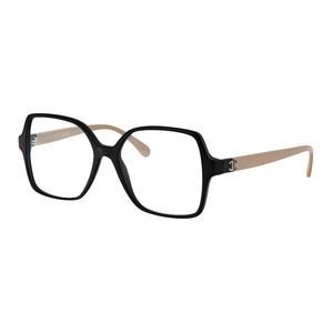 CHANEL Ацетатные квадратные очки для женщин черные