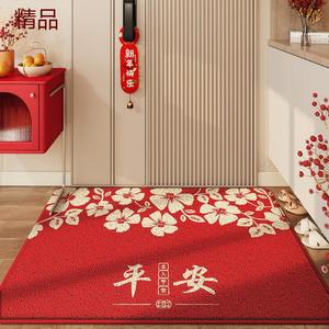 Dajiang Ковер 120х180 см для прихожей, шелковый петлевой, с цветочным узором, противоскользящий, пылеудаляющий