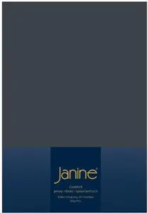 Простыня на резинке Janine всех размеров и цветов, титан, 90 см x 190 см x 100 см x 200 см Original Janine