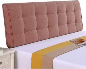 Подушка-подголовник LIANGJUN для кровати без изголовья, подушка для чтения с поддерживающим эффектом, наполнитель из губки, 6 цветов (цвет: розовый, размер: 150x58x10 см) CHIAPERINI, Pink