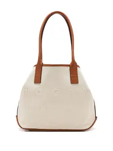 Холщовая сумка-тоут с тисненым логотипом Hogan, нейтральный