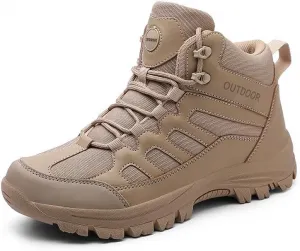 Мужские походные рабочие ботинки, дышащие тактические пустынные уличные ботинки Qacksv