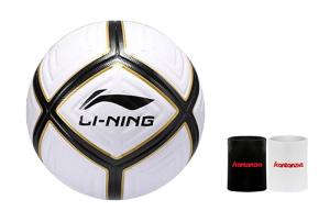 LINING Размер 4 футбольный мяч TPU Unisex черный белый