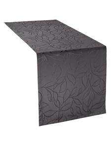 Erwin Müller Жаккардовая скатерть-дорожка из смесовой хлопковой ткани Terrassa для использования на открытом воздухе, антрацитового цвета