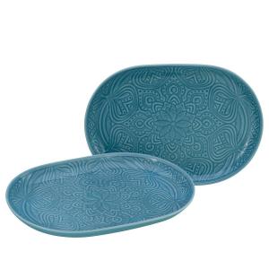 Набор столовых приборов Creatable Orient Mandala 12-teilig, античный синий