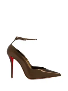 Кожаные туфли-лодочки erozee Christian Louboutin, коричневый