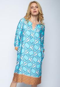 Повседневное платье Emily van den Bergh, цвет Aqua Cognac Border