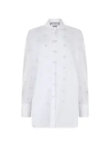Рубашка с монограммой Philipp Plein, белый
