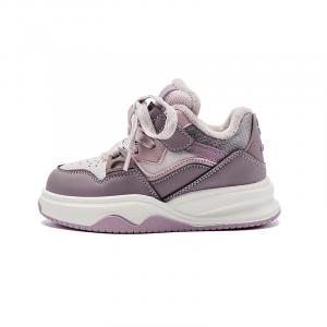 Теплые нескользящие детские кроссовки для скейтбординга средней высоты BELLE, розовый